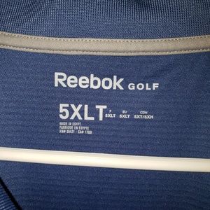 Reebok Shirts - Reebok Golf Blue Polo - size 5XLT Reebok Shirts - Reebok Golf Blue Polo - size 5XLT